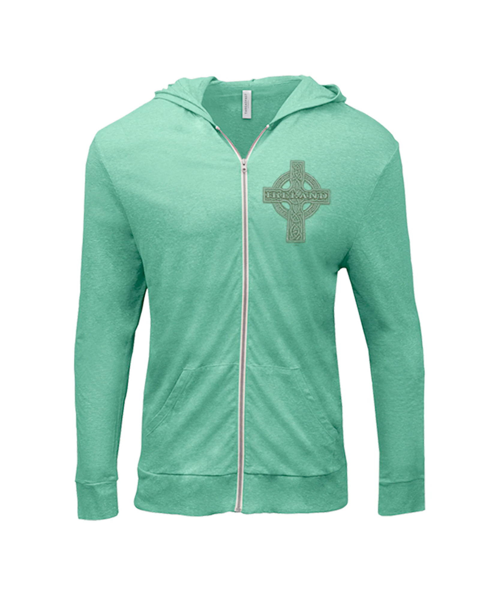 SWEATSHIRTS CELTIC CROSS LIGHT-WEIGHT ZIP-UP HOODIE