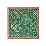 PLAQUES & GIFTS CELTIC DIAMONDS GREEN - Framed Decor 8 x 8