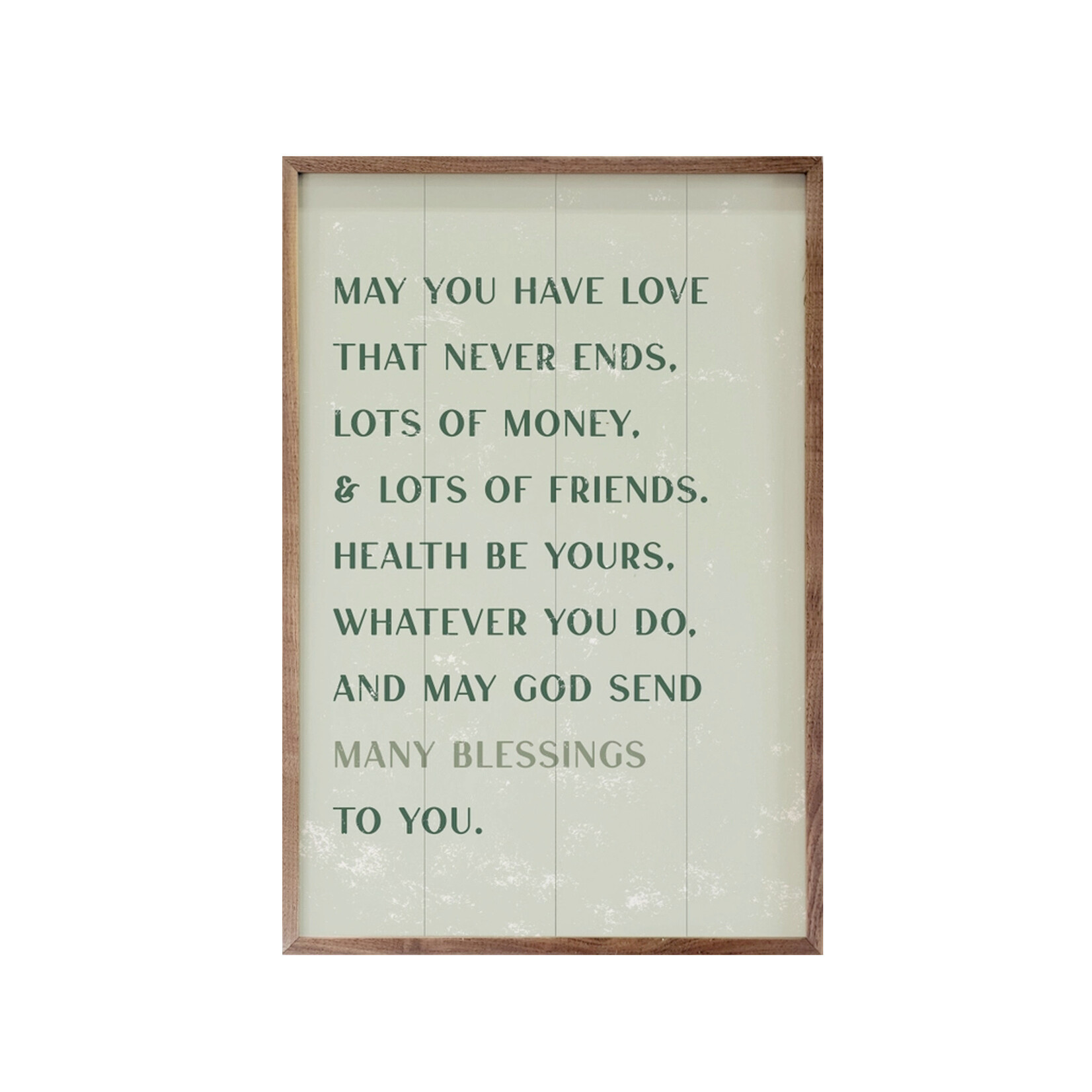 PLAQUES & GIFTS MAY YOU HAVE LOVE BLESSING - Framed Decor 10 x 16