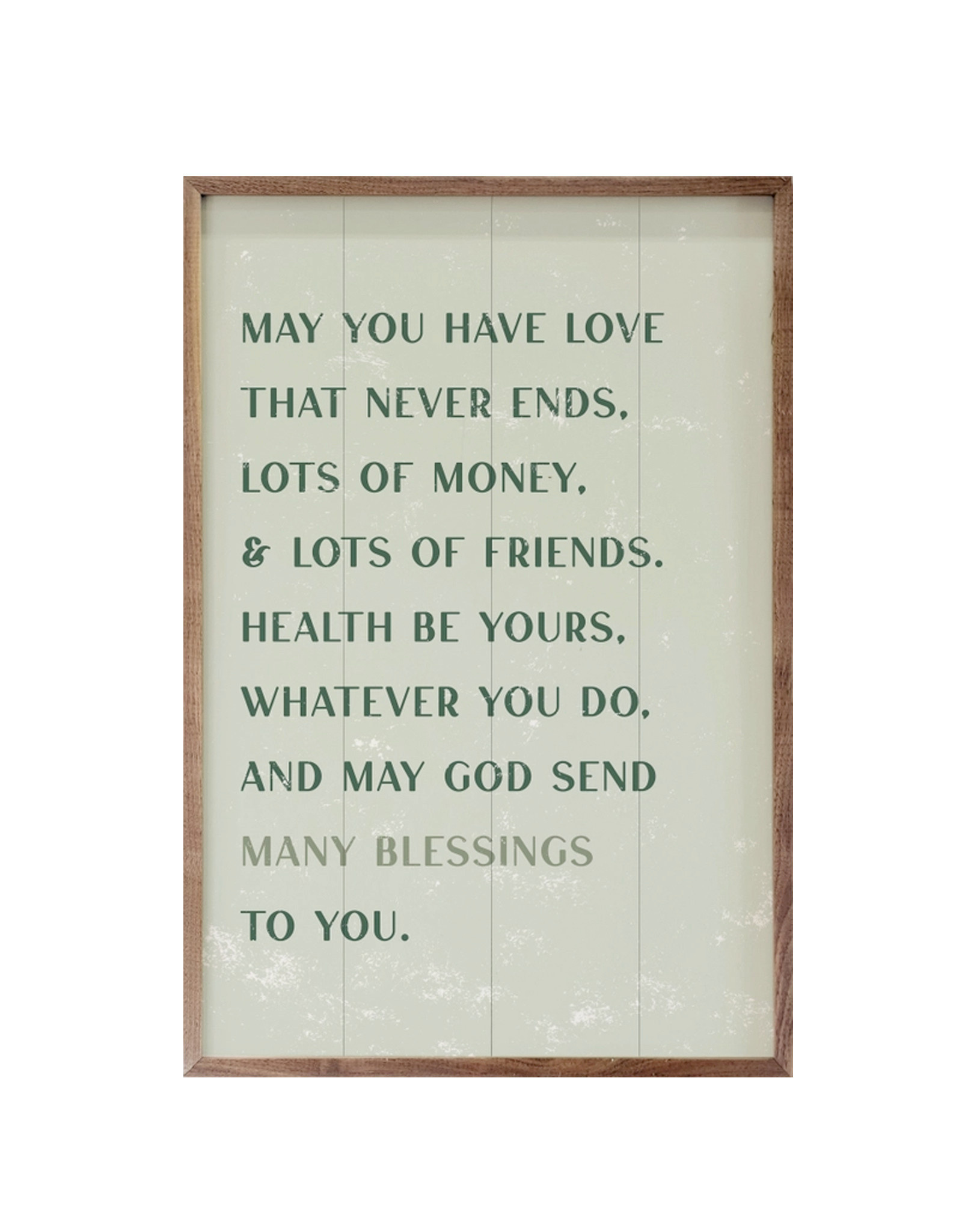 PLAQUES & GIFTS MAY YOU HAVE LOVE BLESSING - Framed Decor 10 x 16