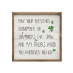 PLAQUES & GIFTS MAY YOUR BLESSINGS - Framed Decor 8 x 8