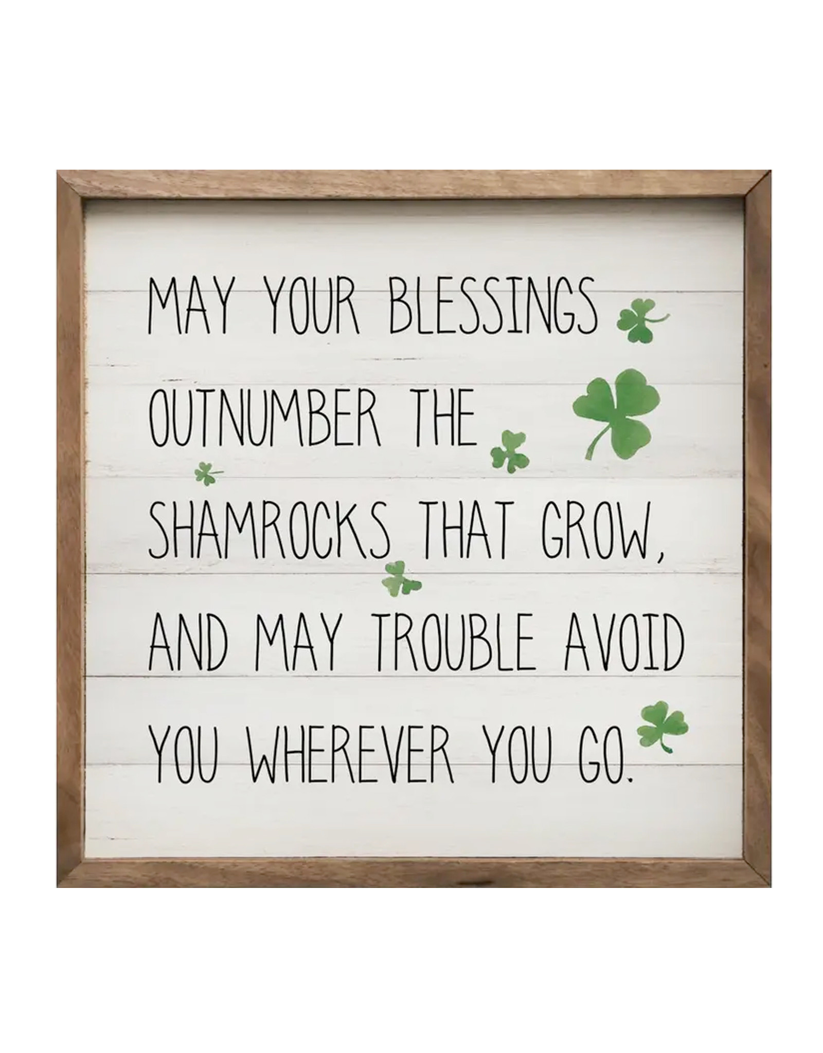 PLAQUES & GIFTS MAY YOUR BLESSINGS - Framed Decor 8 x 8