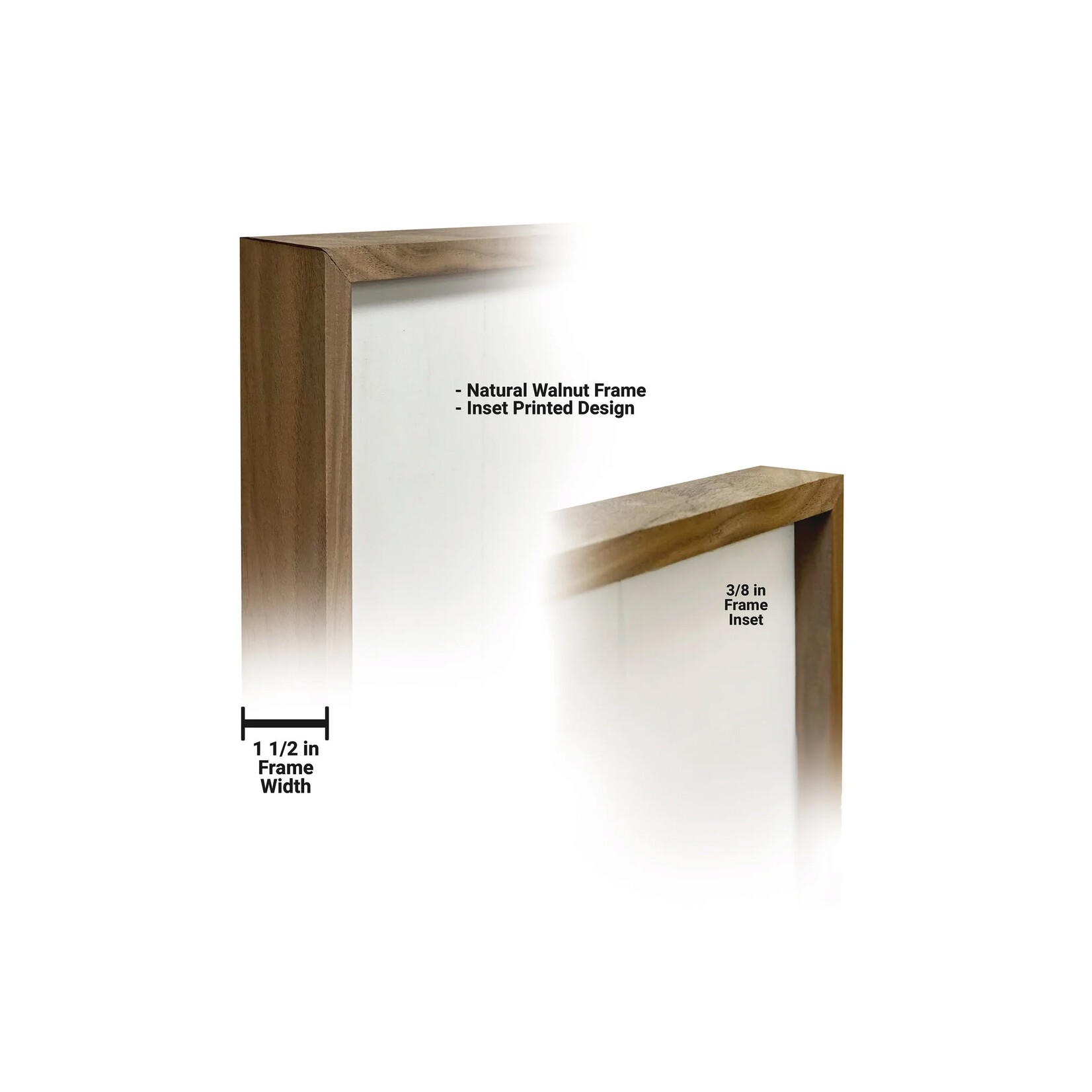 PLAQUES & GIFTS SHAMROCK STRIPE - Framed Decor 4 x 4