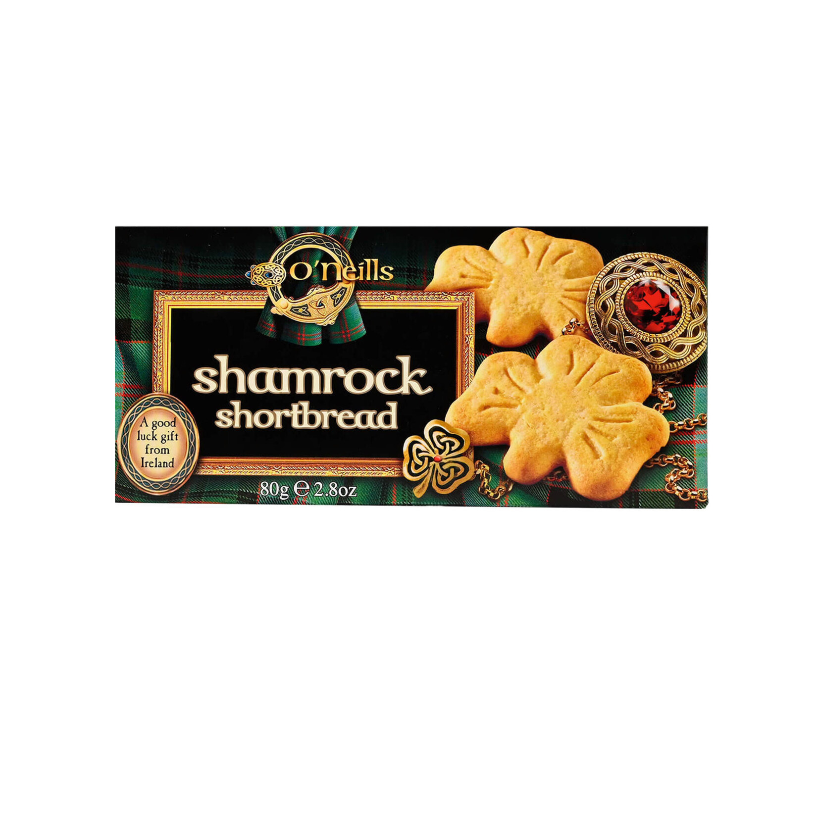 COOKIES & BISCUITS O'NEILLS SHORTBREAD SHAMROCKS (80g)