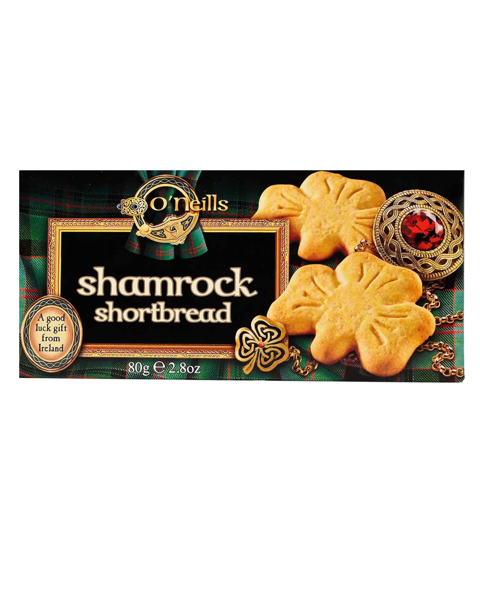 COOKIES & BISCUITS O'NEILLS SHORTBREAD SHAMROCKS (80g)