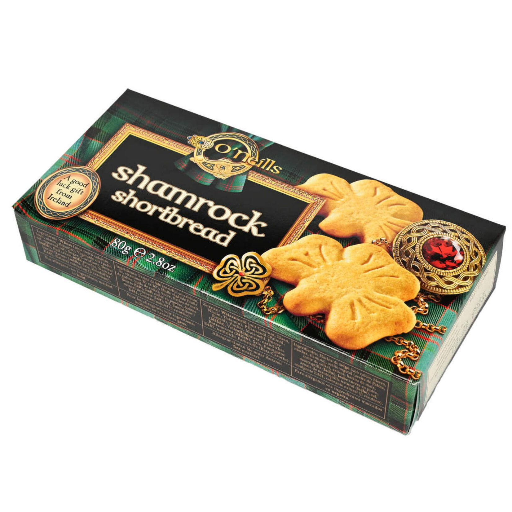 COOKIES & BISCUITS O'NEILLS SHORTBREAD SHAMROCKS (80g)