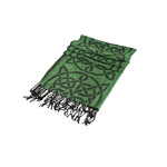 ACCESSORIES CELTIC ORE PASHMINA STYLE SCARF - Drk Green