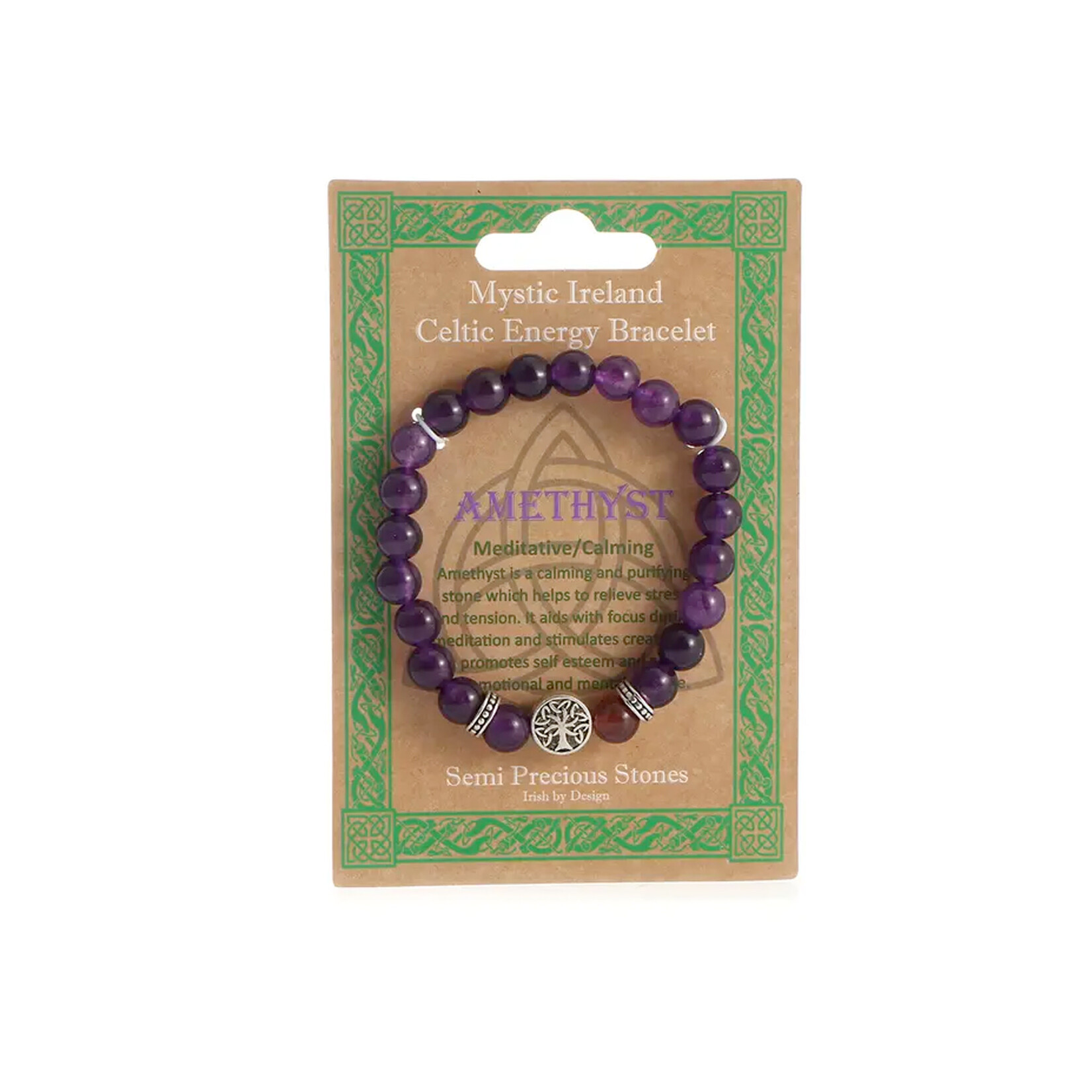 BRACELETS & BANGLES CELTIC TREE OF LIFE ENERGY BRACELET - Amethyst