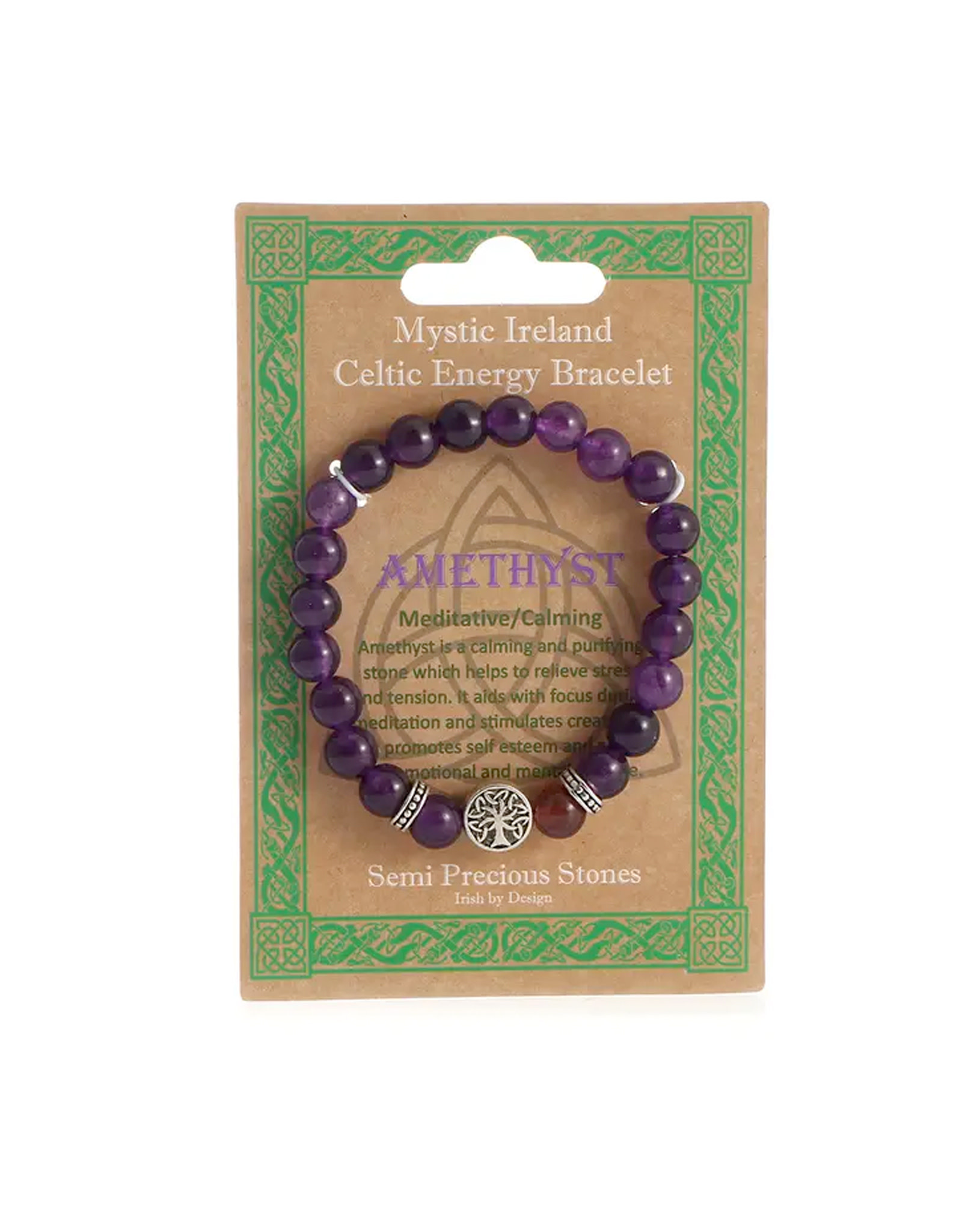 BRACELETS & BANGLES CELTIC TREE OF LIFE ENERGY BRACELET - Amethyst