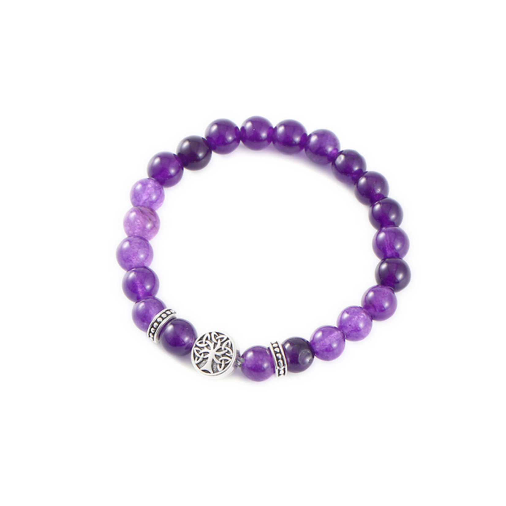 BRACELETS & BANGLES CELTIC TREE OF LIFE ENERGY BRACELET - Amethyst