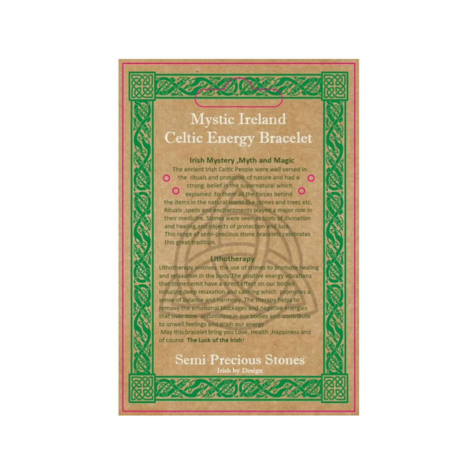 BRACELETS & BANGLES CELTIC TREE OF LIFE ENERGY BRACELET - Clr Quartz