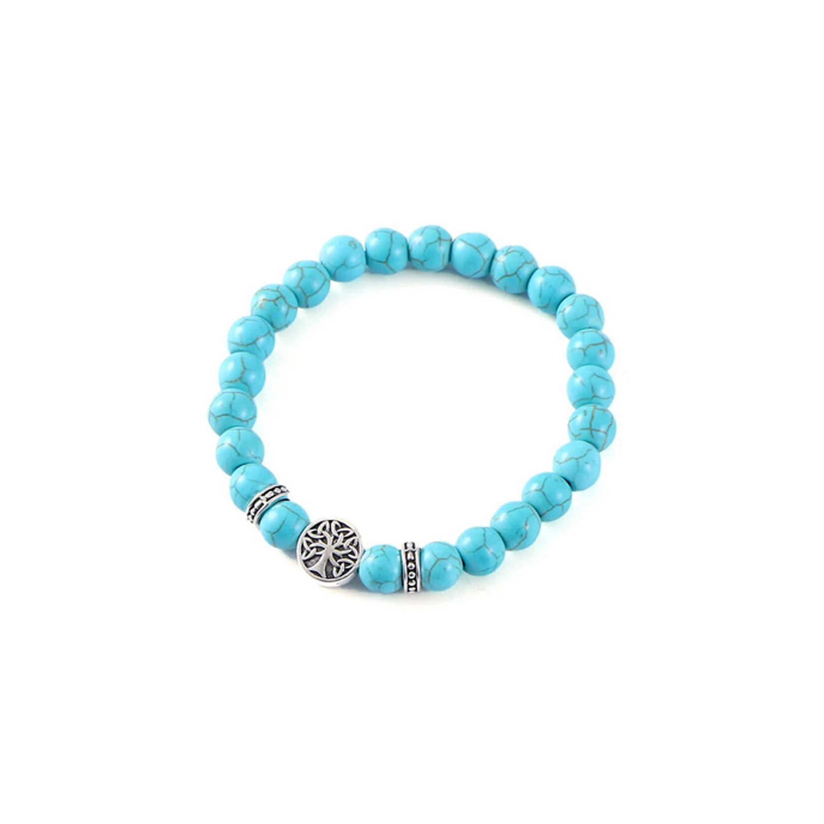 BRACELETS & BANGLES CELTIC TREE OF LIFE ENERGY BRACELET - Turquoise