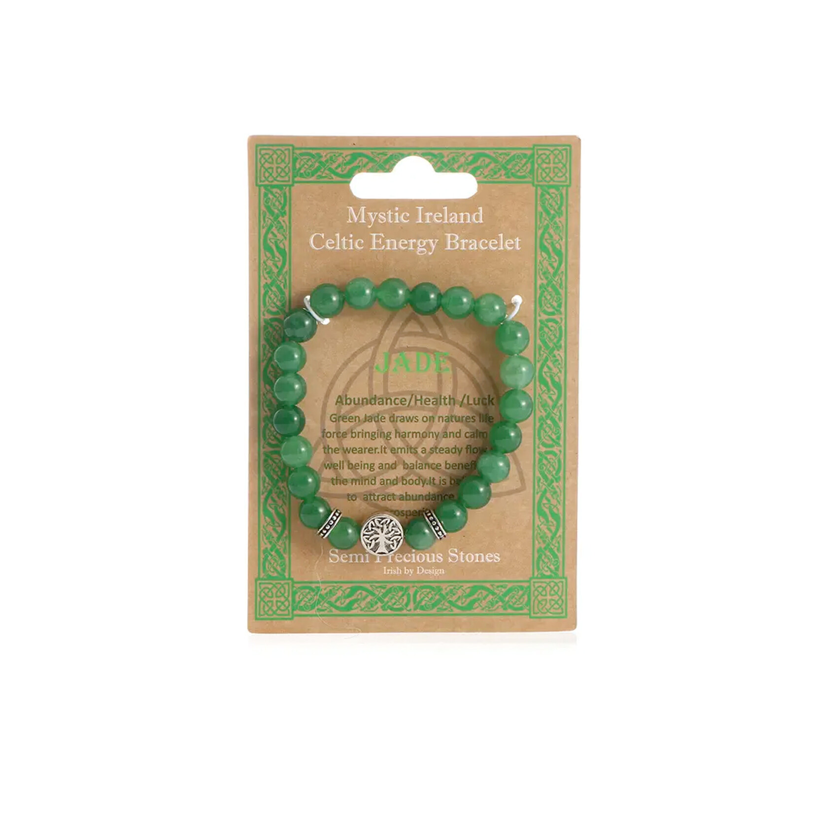 BRACELETS & BANGLES CELTIC TREE OF LIFE ENERGY BRACELET - Jade