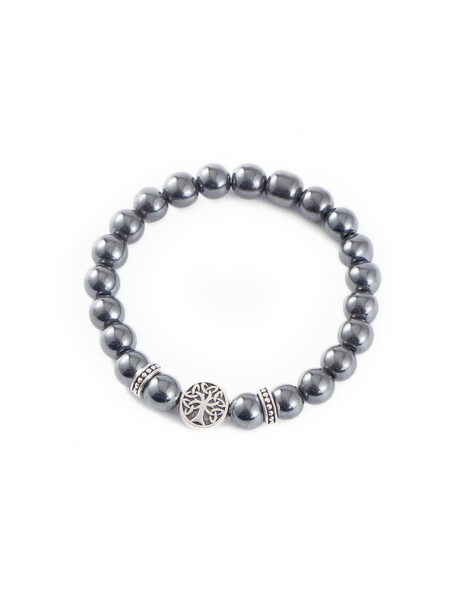 BRACELETS & BANGLES CELTIC TREE OF LIFE ENERGY BRACELET - Hematite