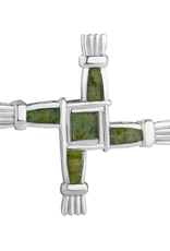PINS & BROOCHES SOLVAR STERLING & CONNEMARA ST. BRIGID CROSS BROOCH