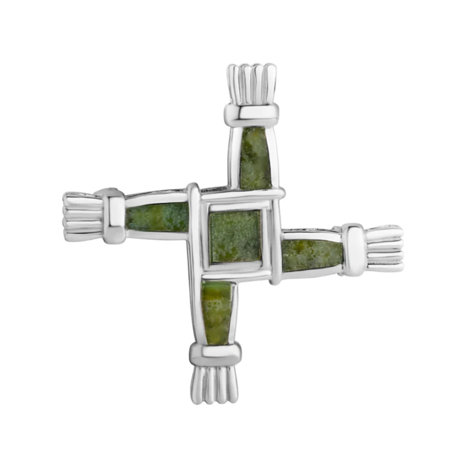 PINS & BROOCHES SOLVAR STERLING & CONNEMARA ST. BRIGID CROSS BROOCH