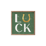 PLAQUES, SIGNS & POSTERS LUCKY HOSESHOE - Framed Decor 4 x 4