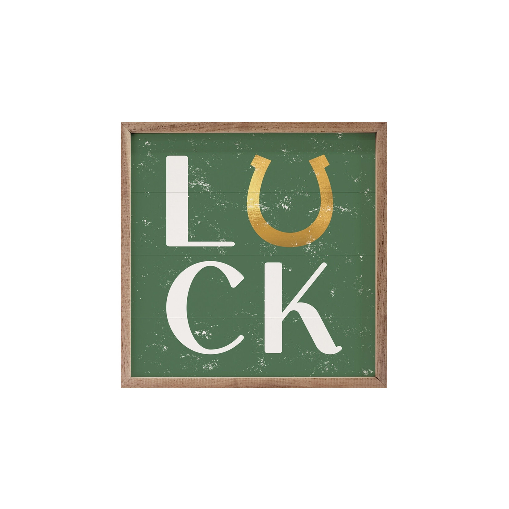 PLAQUES, SIGNS & POSTERS LUCKY HOSESHOE - Framed Decor 4 x 4