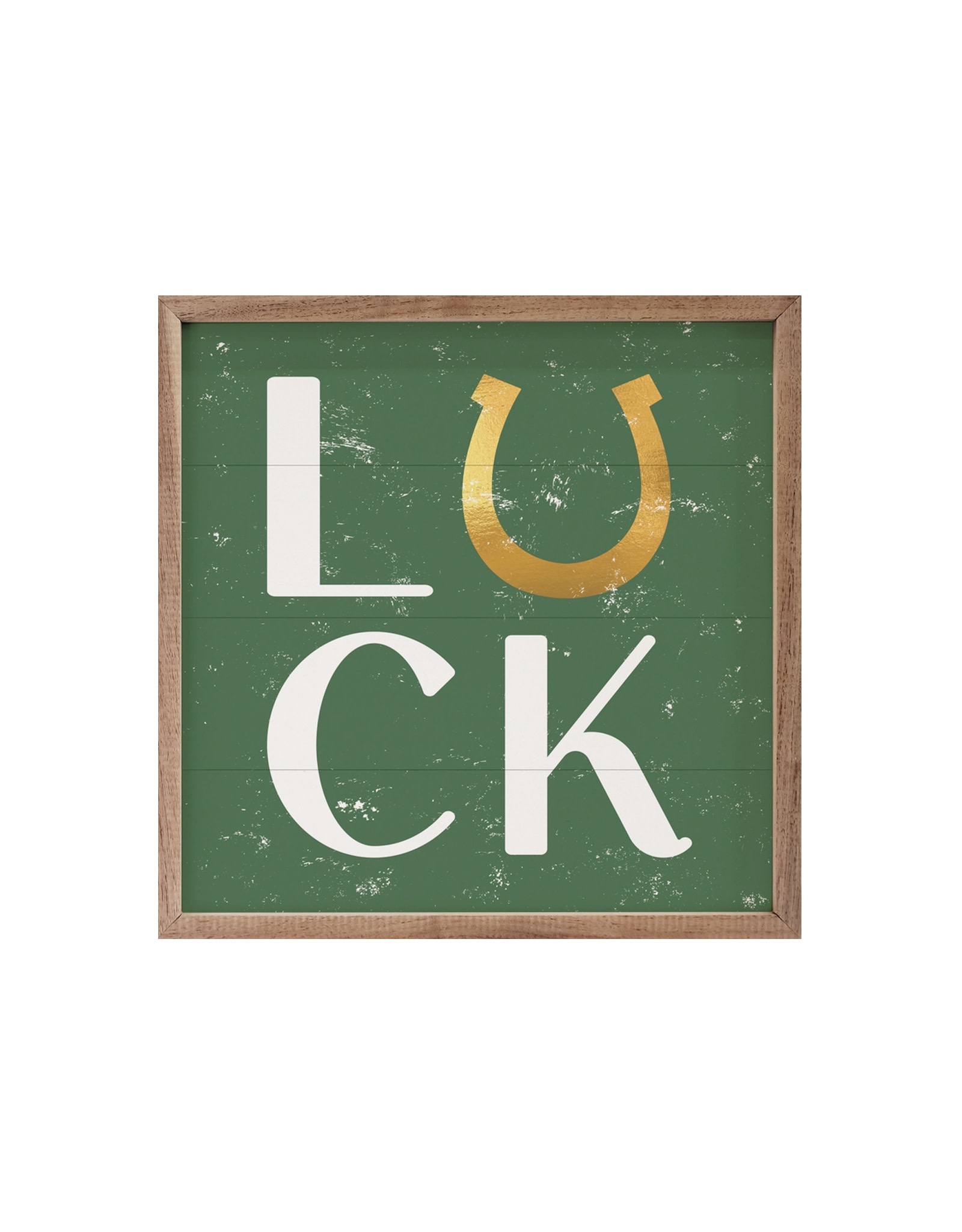 PLAQUES, SIGNS & POSTERS LUCKY HOSESHOE - Framed Decor 4 x 4