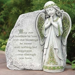 GARDEN CELTIC GARDEN ANGEL w.  BLESSING STONE