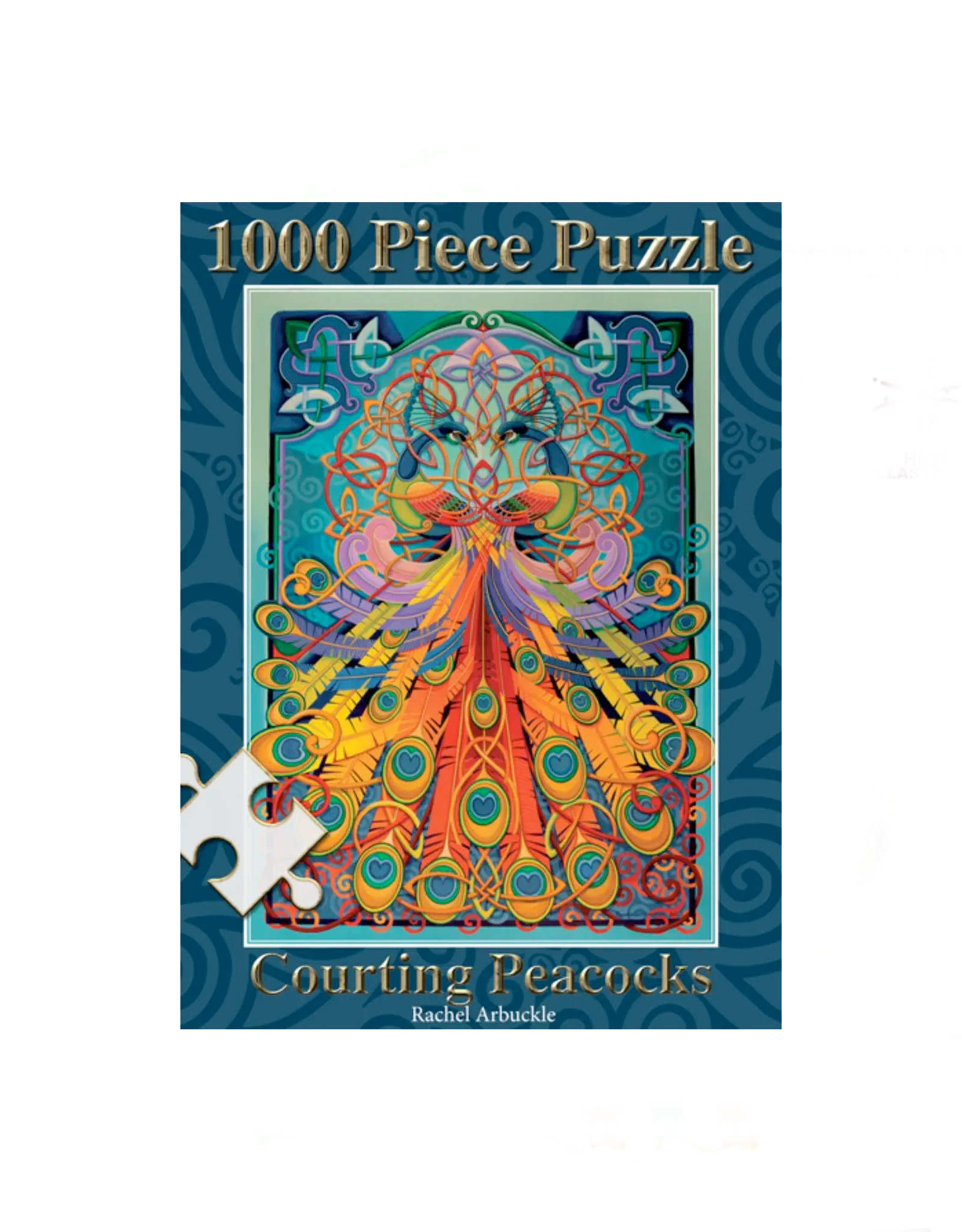 TOYS JIGSAW PUZZLE - Celtic Courting Peacocks 1000pc