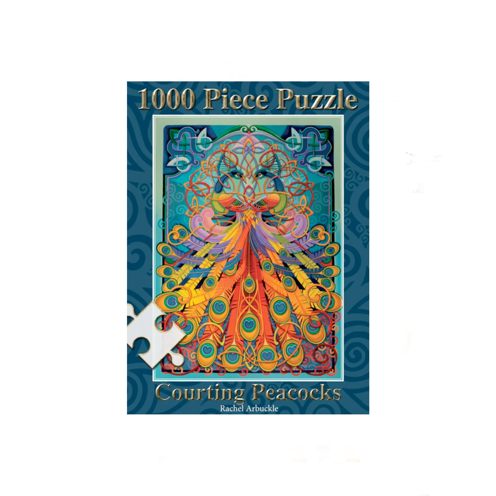 TOYS JIGSAW PUZZLE - Celtic Courting Peacocks 1000pc