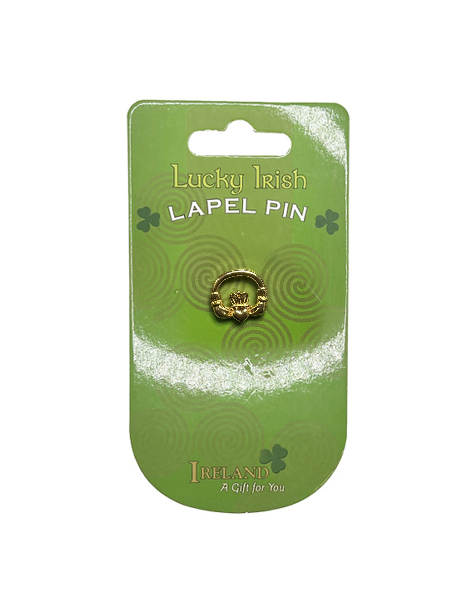 NOVELTY PINS IRISH CLADDAGH CARDED LAPEL PIN