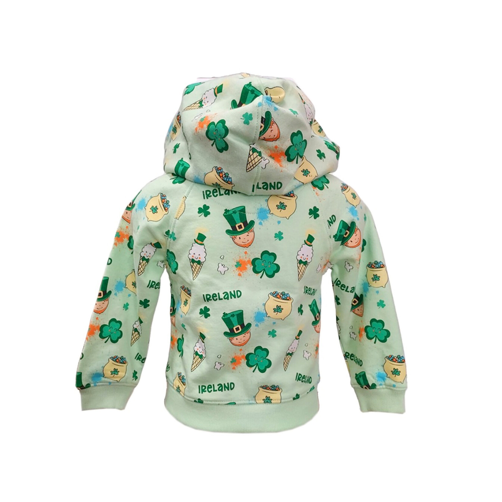 KIDS CLOTHES LEPRECHAUN FUN KIDS ZIP HOODIE
