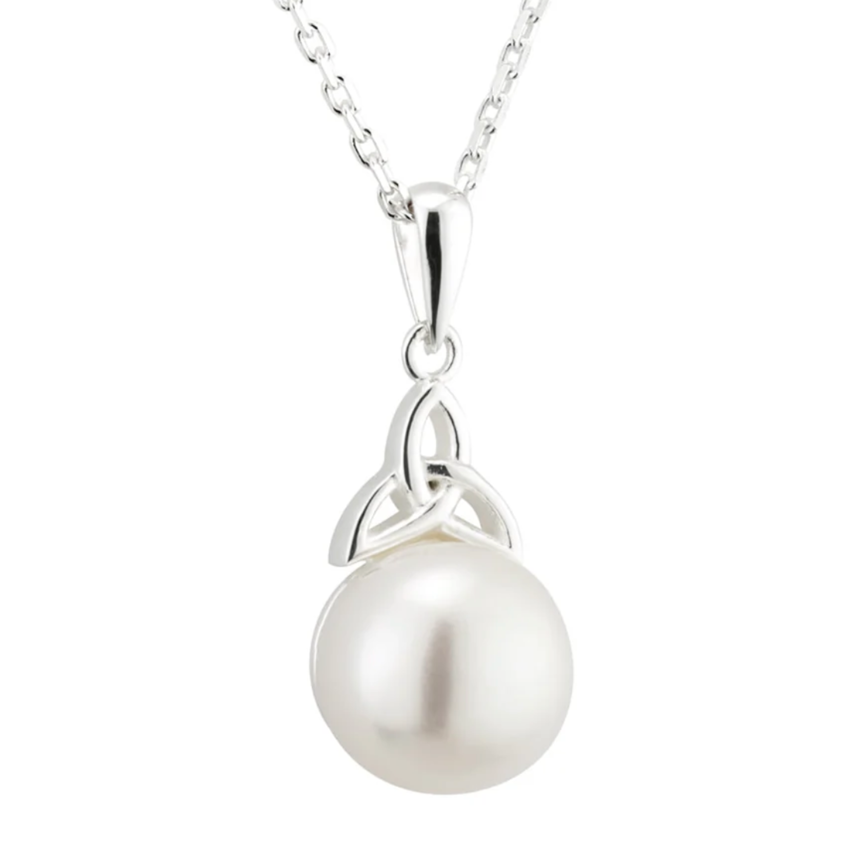 PENDANTS & NECKLACES SOLVAR STERLING TRINITY PENANT w PEARL