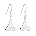 EARRINGS SOLVAR STERLING TRINITY KNOT DROP EARRINGS