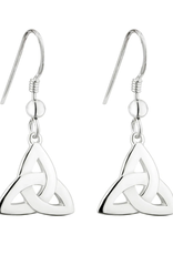 EARRINGS SOLVAR STERLING TRINITY KNOT DROP EARRINGS