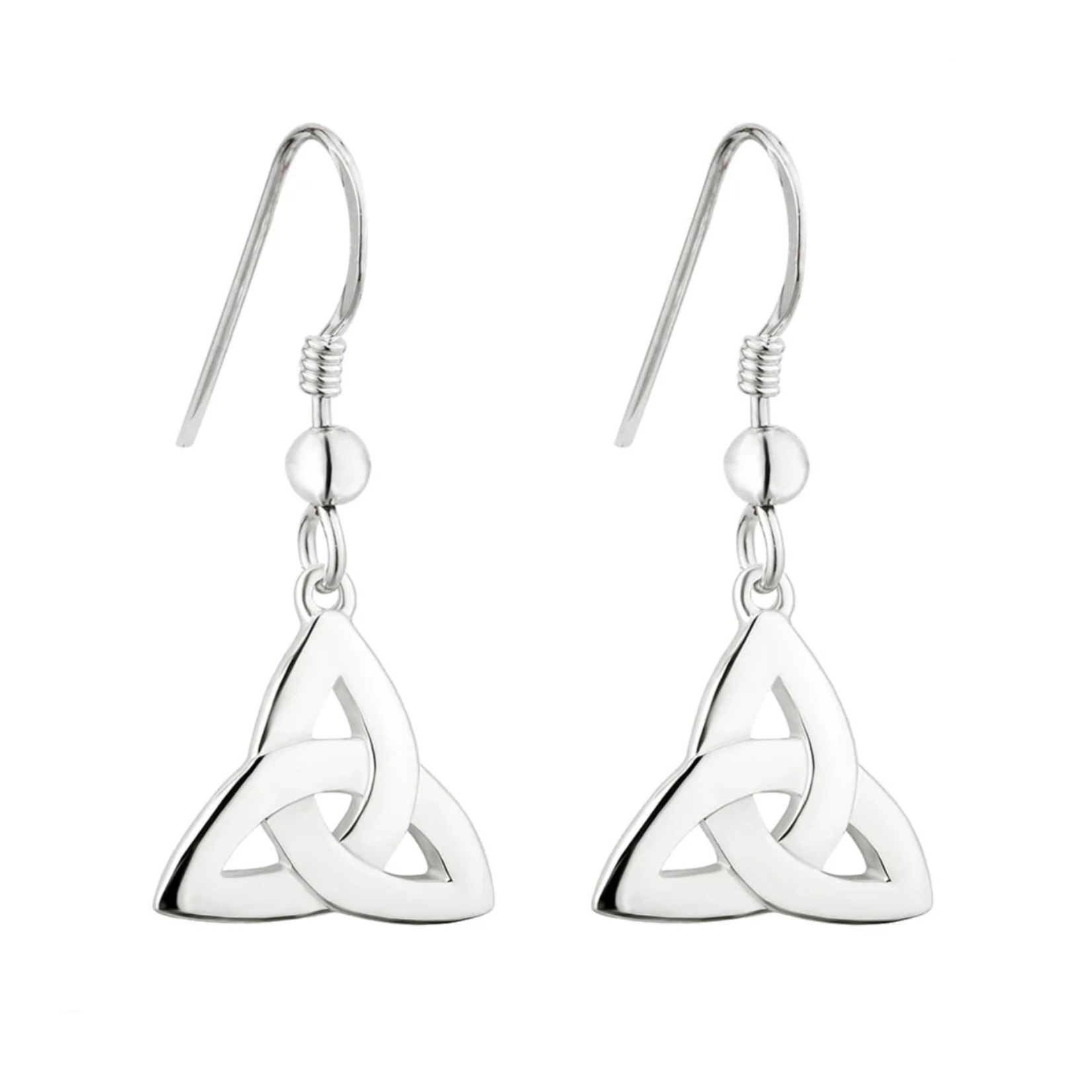 EARRINGS SOLVAR STERLING TRINITY KNOT DROP EARRINGS