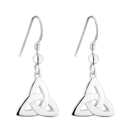 EARRINGS SOLVAR STERLING TRINITY KNOT DROP EARRINGS