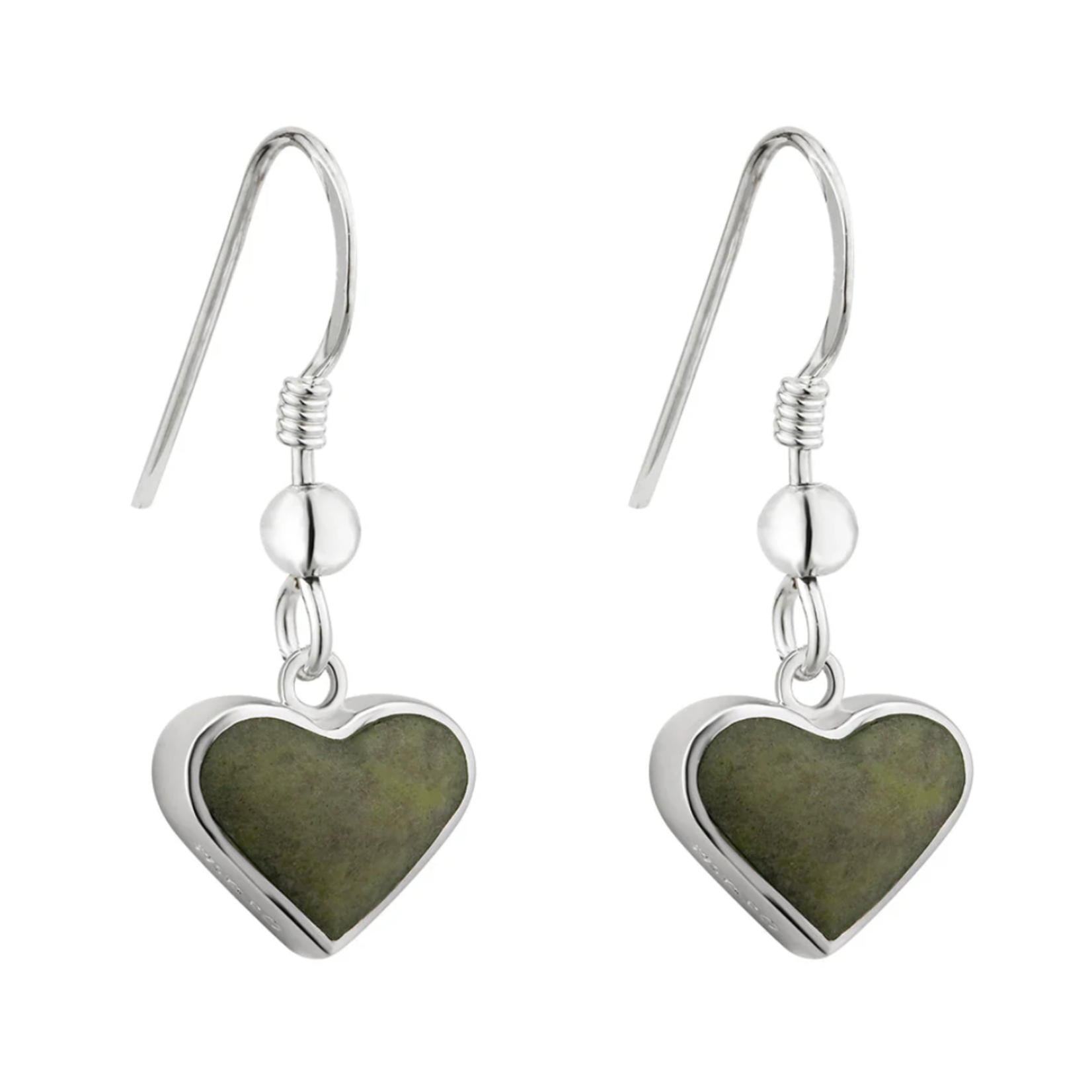 EARRINGS SOLVAR STERLING & CONNEMARA HEART EARRINGS