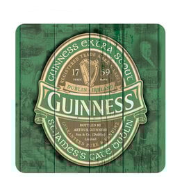 BARWARE GUINNESS SINGLE COASTER - Nostalgic Grn Label