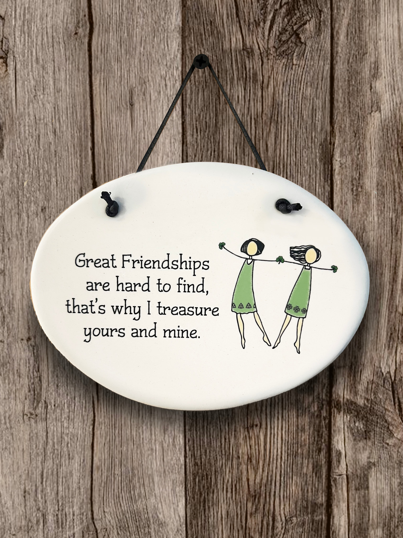 PLAQUES, SIGNS & POSTERS IRISH OVAL CERAMIC MEDIUM PLAQUE -