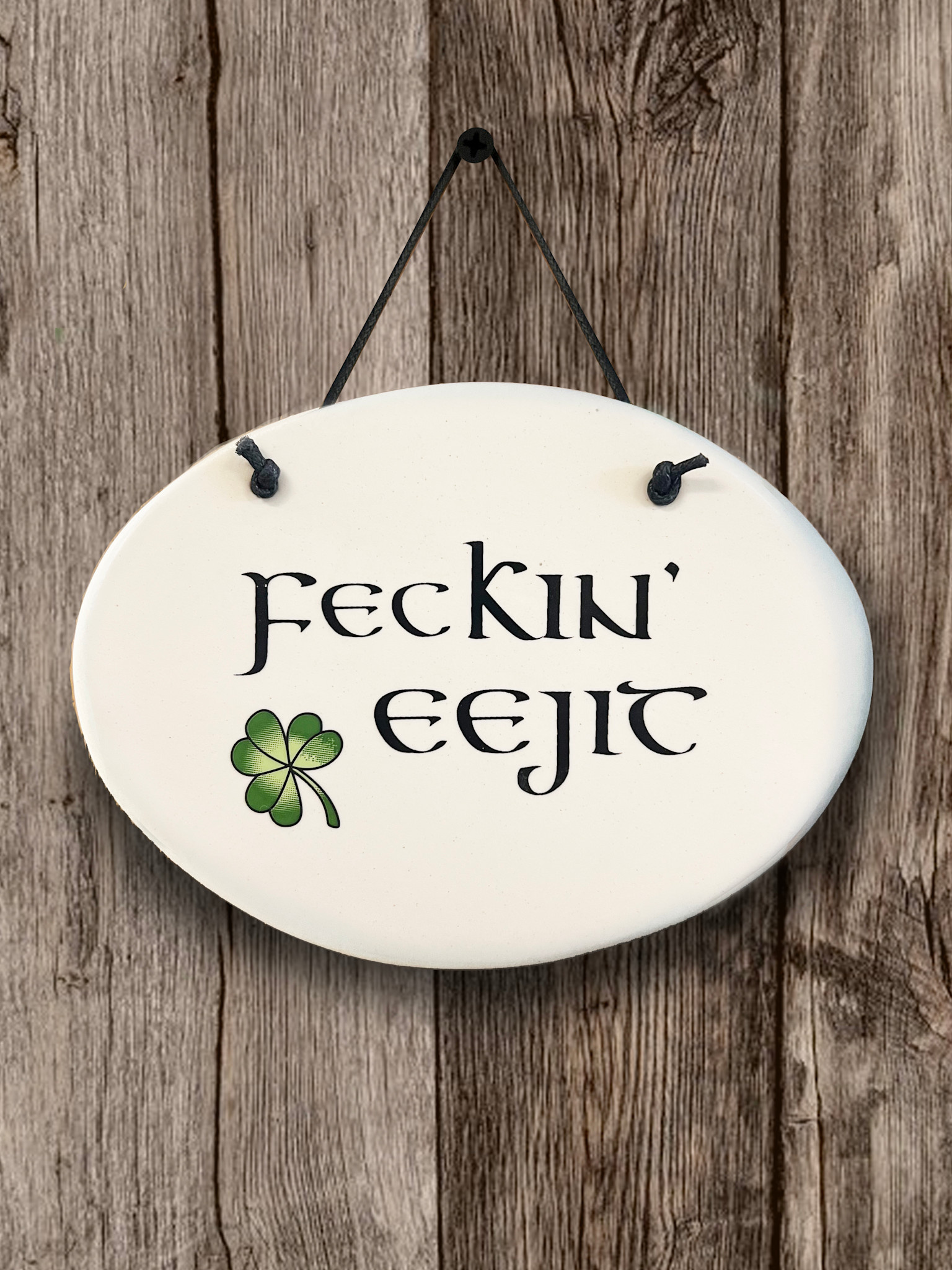 PLAQUES, SIGNS & POSTERS IRISH OVAL CERAMIC MEDIUM PLAQUE -