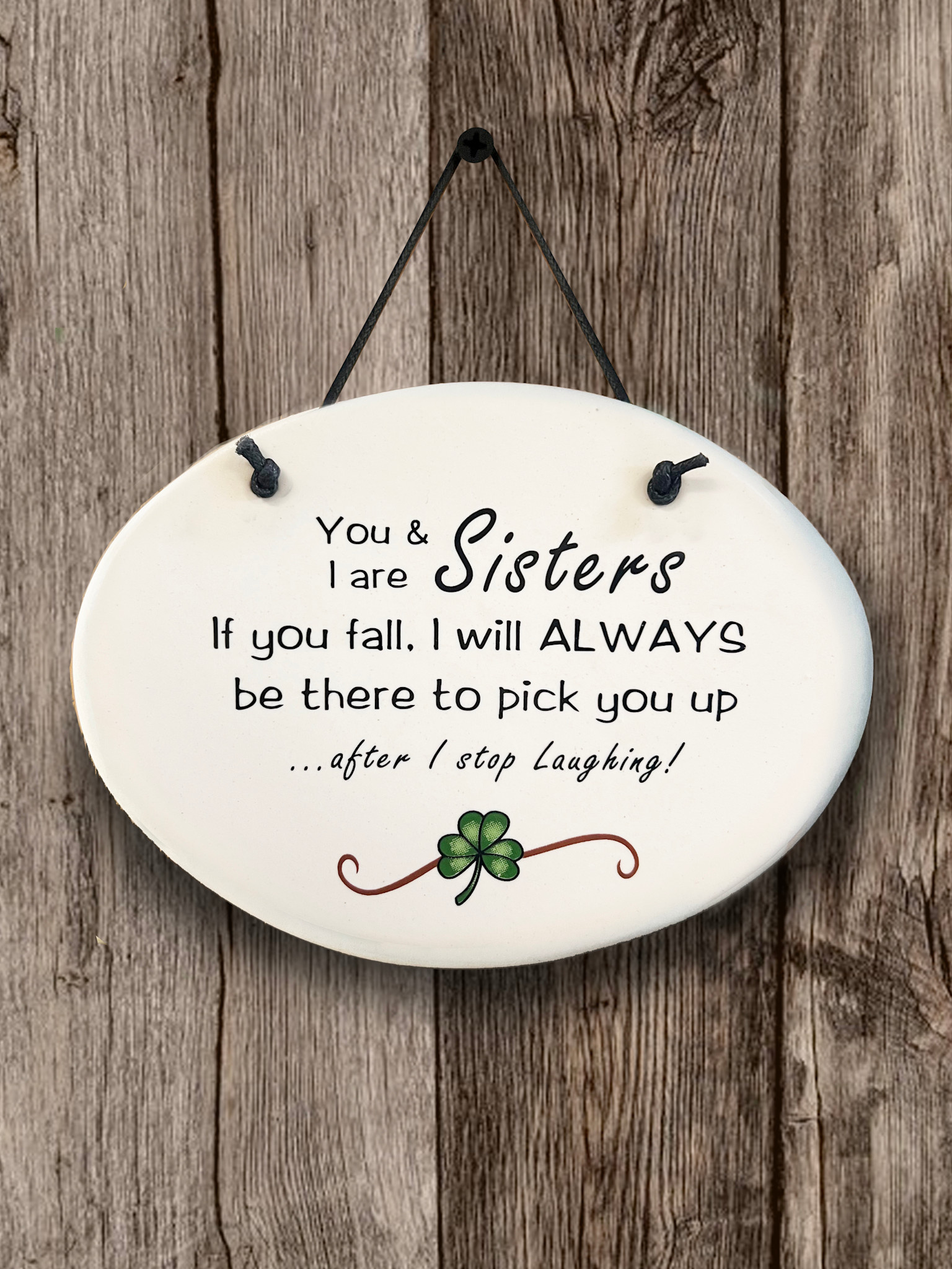 PLAQUES, SIGNS & POSTERS IRISH OVAL CERAMIC MEDIUM PLAQUE -
