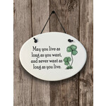 PLAQUES, SIGNS & POSTERS IRISH OVAL CERAMIC MEDIUM PLAQUE -