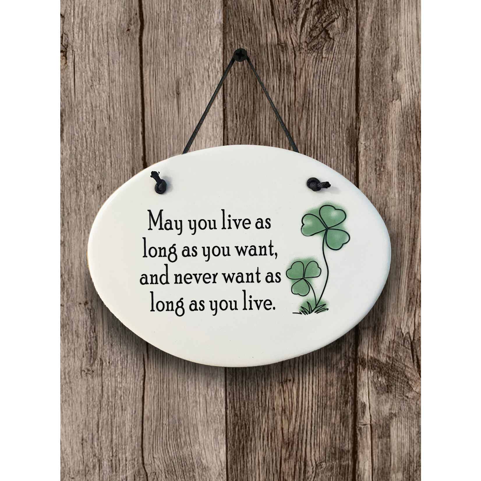 PLAQUES, SIGNS & POSTERS IRISH OVAL CERAMIC MEDIUM PLAQUE -