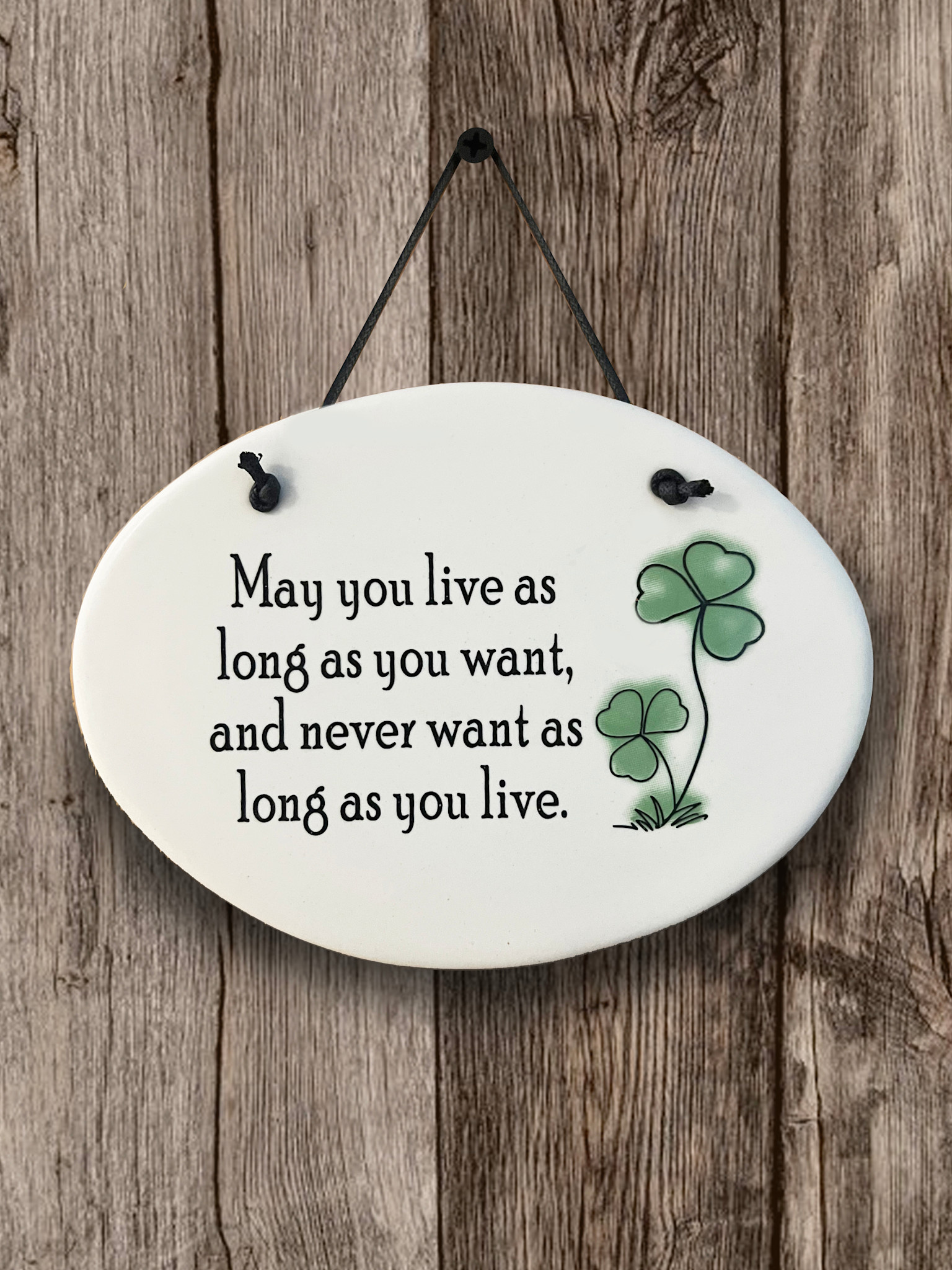 PLAQUES, SIGNS & POSTERS IRISH OVAL CERAMIC MEDIUM PLAQUE -