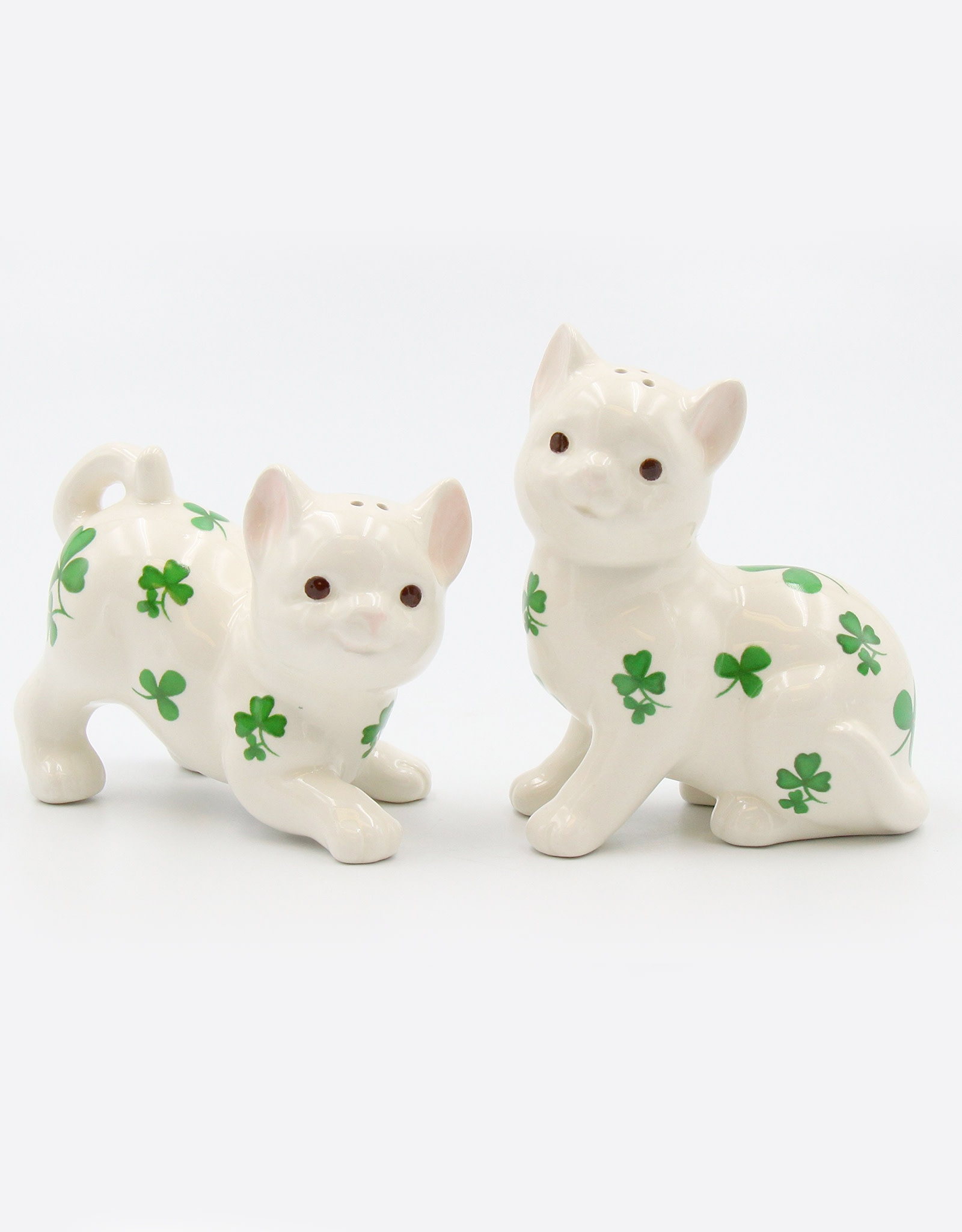 KITCHEN & ACCESSORIES SHAMROCK CAT SALT & PEPPER SET