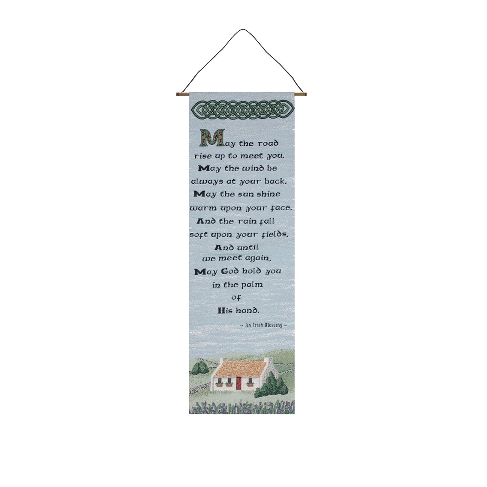 TAPESTRIES, THROWS, ETC. “MAY THE ROAD RISE …” WALL TAPESTRY