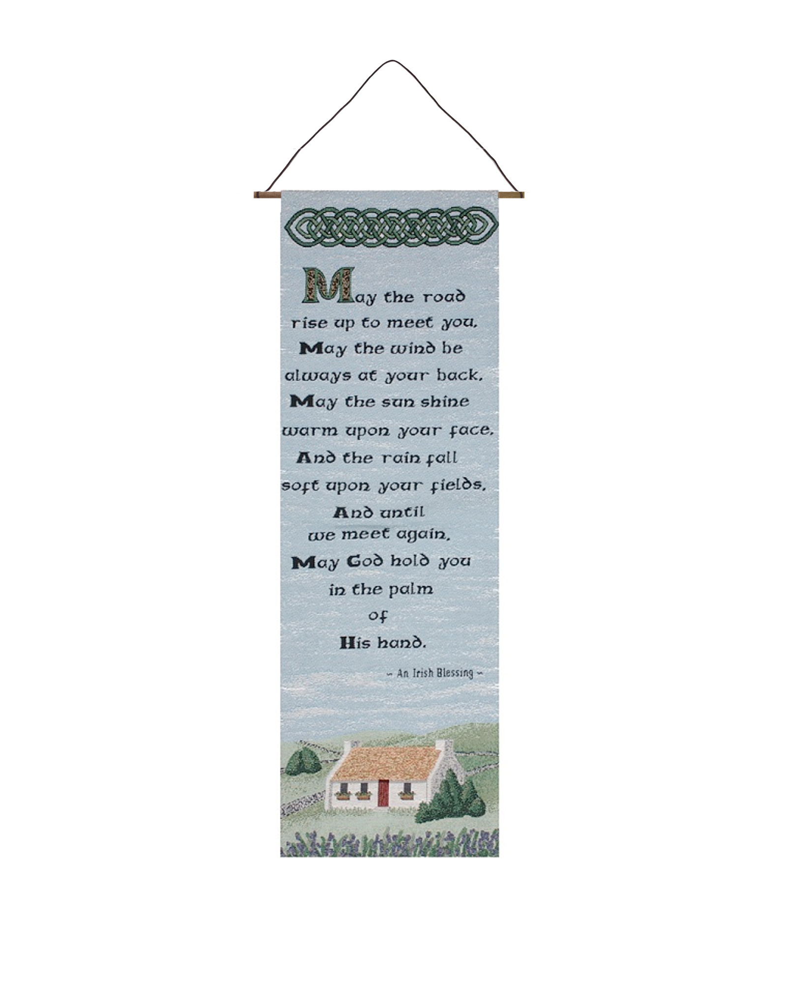 TAPESTRIES, THROWS, ETC. “MAY THE ROAD RISE …” WALL TAPESTRY