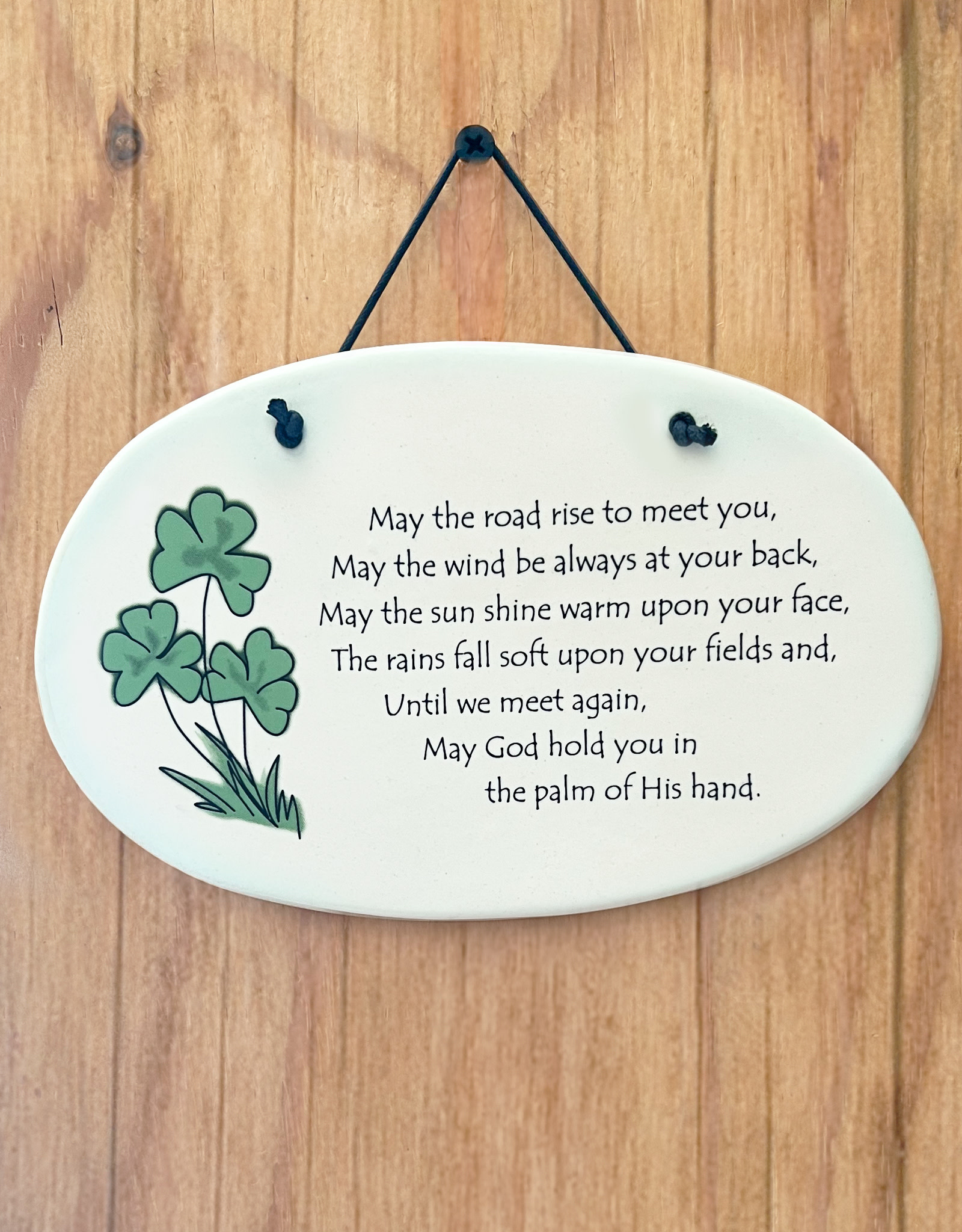 PLAQUES, SIGNS & POSTERS IRISH OVAL CERAMIC LARGE PLAQUE -