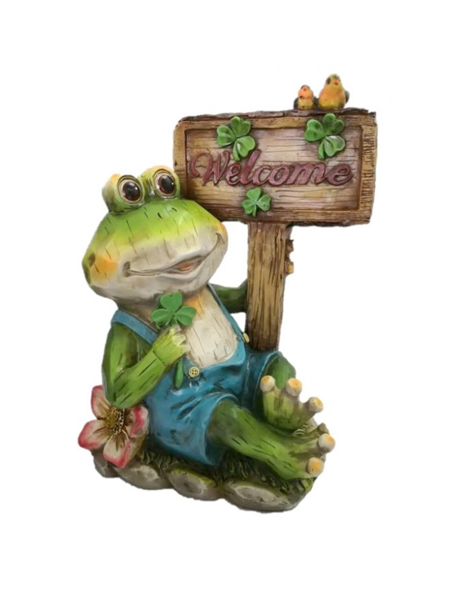 GARDEN SHAMROCK WELCOME GARDEN FROG