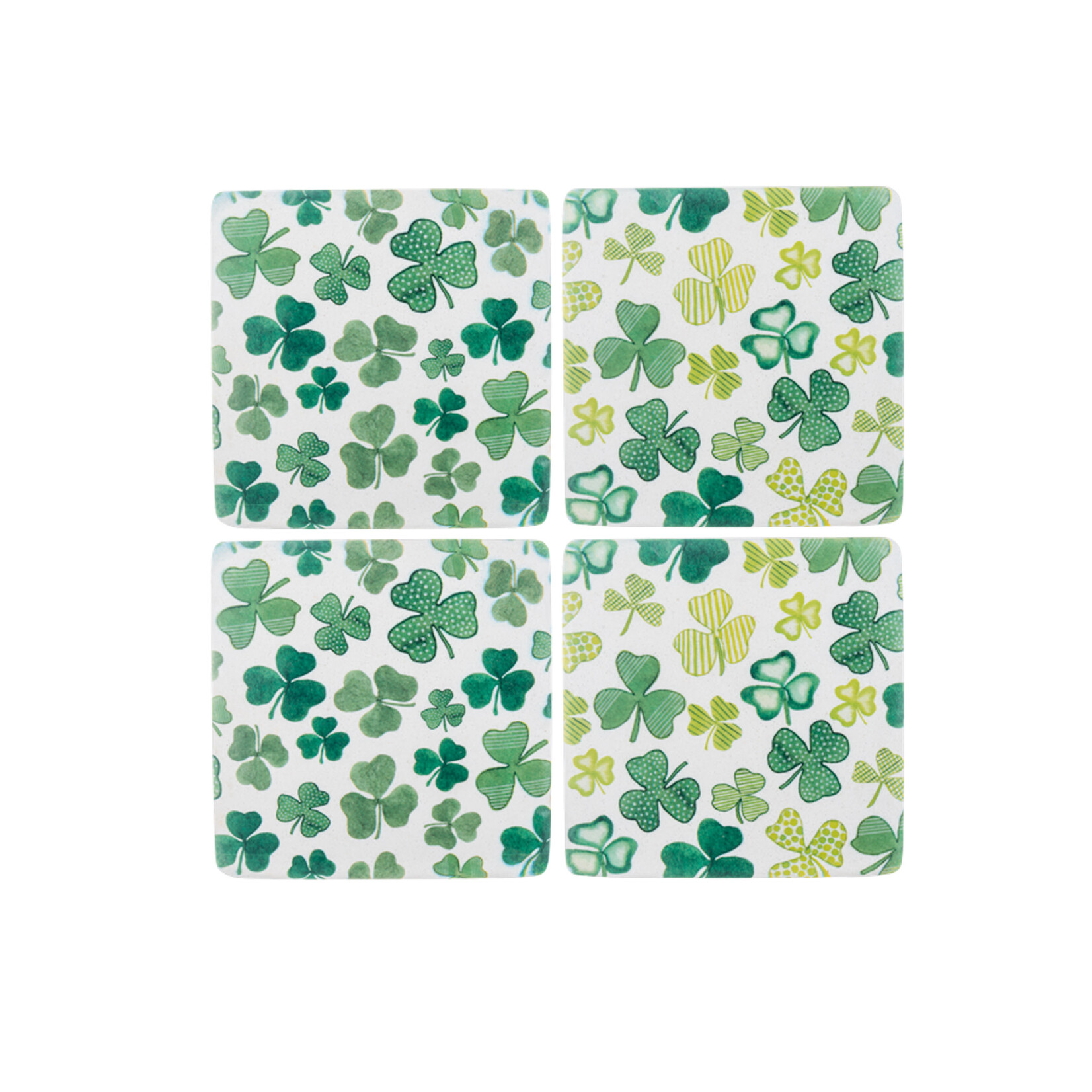 KITCHEN & ACCESSORIES SHAMROCK COASTER SET (4pc)