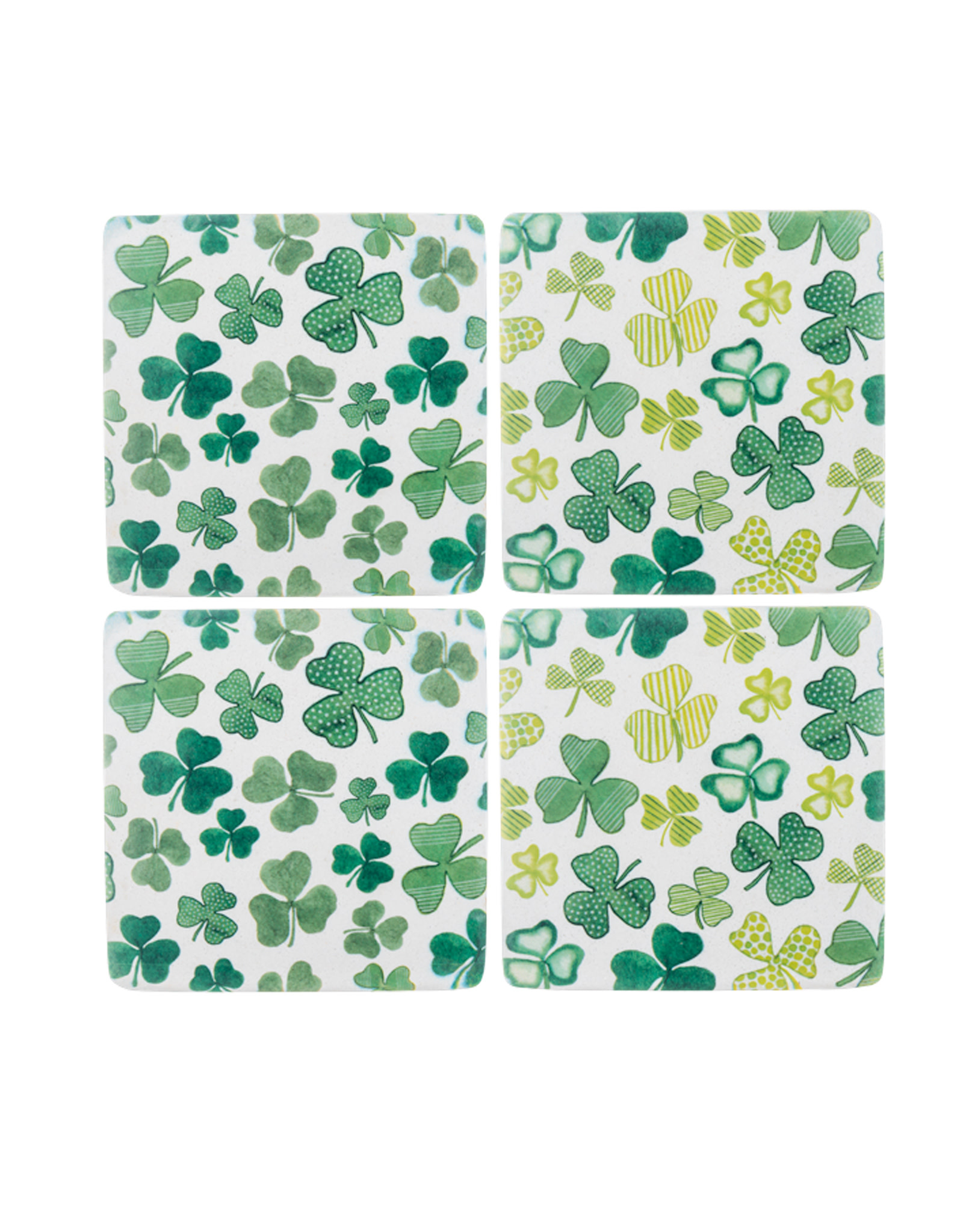 KITCHEN & ACCESSORIES SHAMROCK COASTER SET (4pc)
