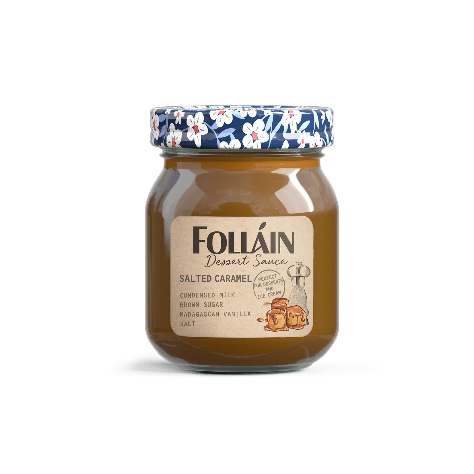 JAMS & SAUCES FOLLAIN DESSERT SAUCE - Salted Caramel