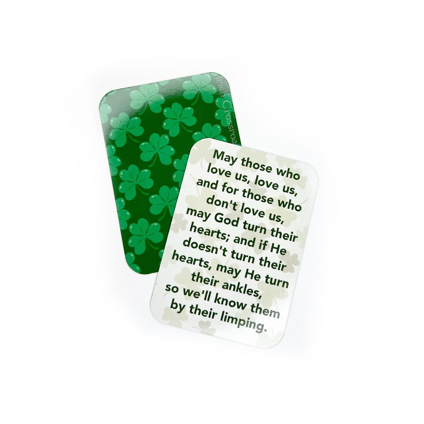 NOVELTY IRISH LIMPING - POCKET PRAYER CARD